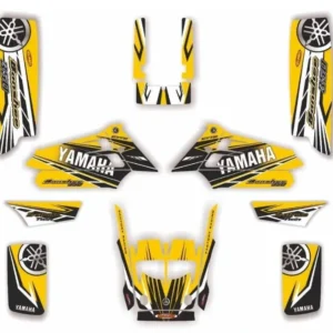 High-Quality Yellow Graphics Kit for Yamaha Banshee 350 YFZ 350