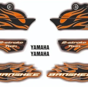 Yamaha Banshee 350 YFZ 00 01 02 Blue Graphics Decals Kit