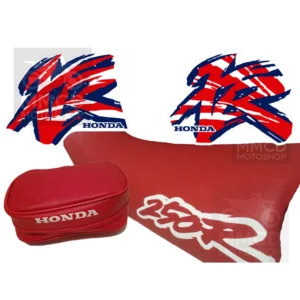 Kit Seat cover Graphics decals and Rear fender bag for XR 250L