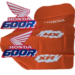 Kit seat cover graphics decals and rear fender bag Honda XR600 1990