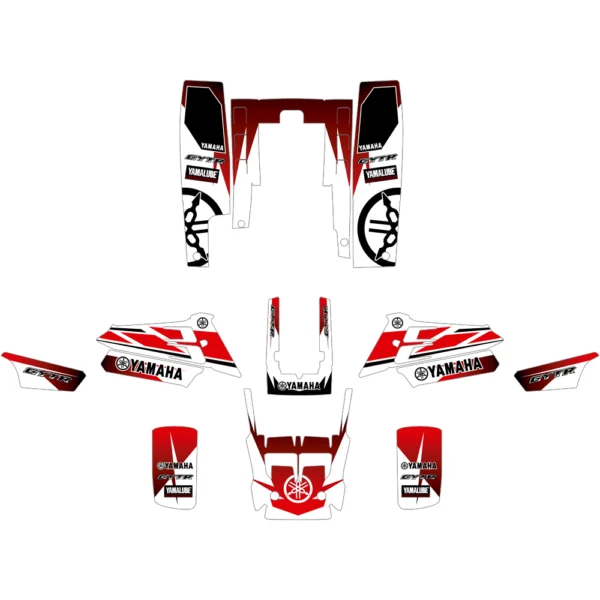 Graphics decals stickers for yamaha banshee 350 yfz 350 Red black white