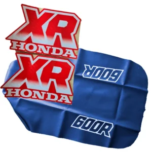 Kit Seat cover and Graphics decals bag for Honda XR600 1987