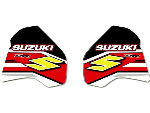 Decals graphics Suzuki DR 350 DR350R Red gloss material, thickness
