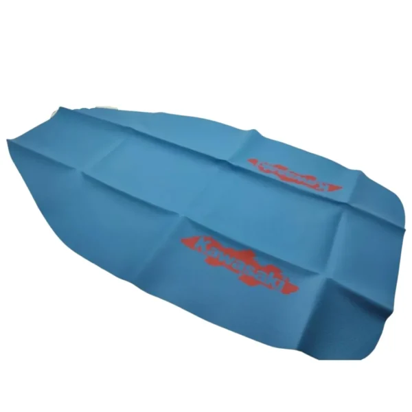 Seat cover for Kawasaki KDX 200 synthetic leather Lightblue